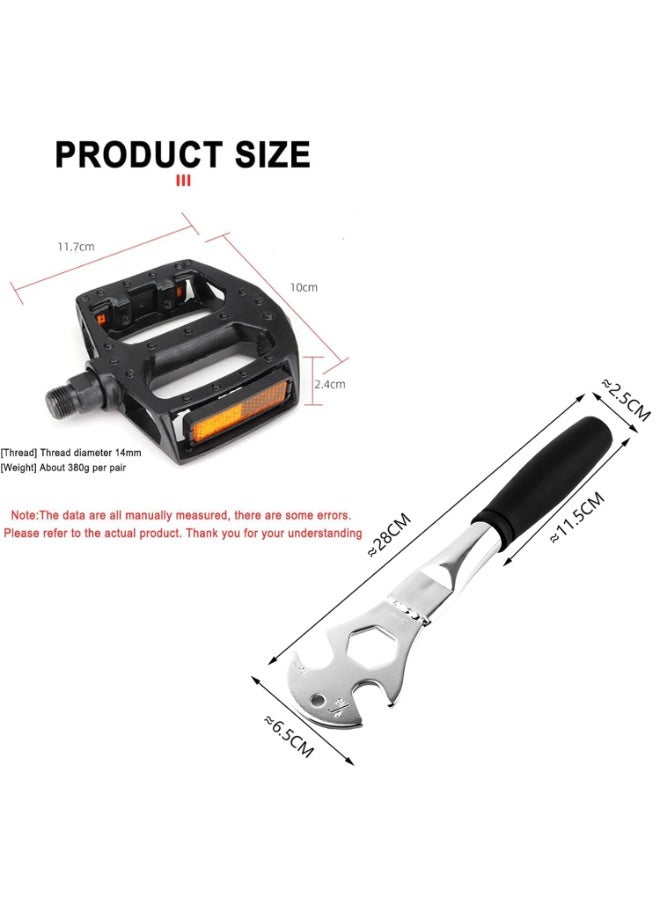 اسرلي وايت مجموعة ملحقات الدراجة الهوائية، مفتاح فك الدواسات ودواسات الدراجة سهلة الفك والتركيب - Image 2